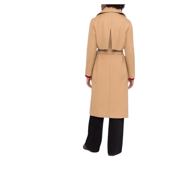 RAG & BONE AMBER Wool Blend Stylish Tan Long Coat - Picture 2 of 16